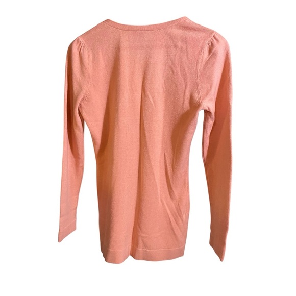 East 5th Women's Sweater Cardigan Deep V-Neck Button Down Soft Pink Size S - Picture 4 of 10